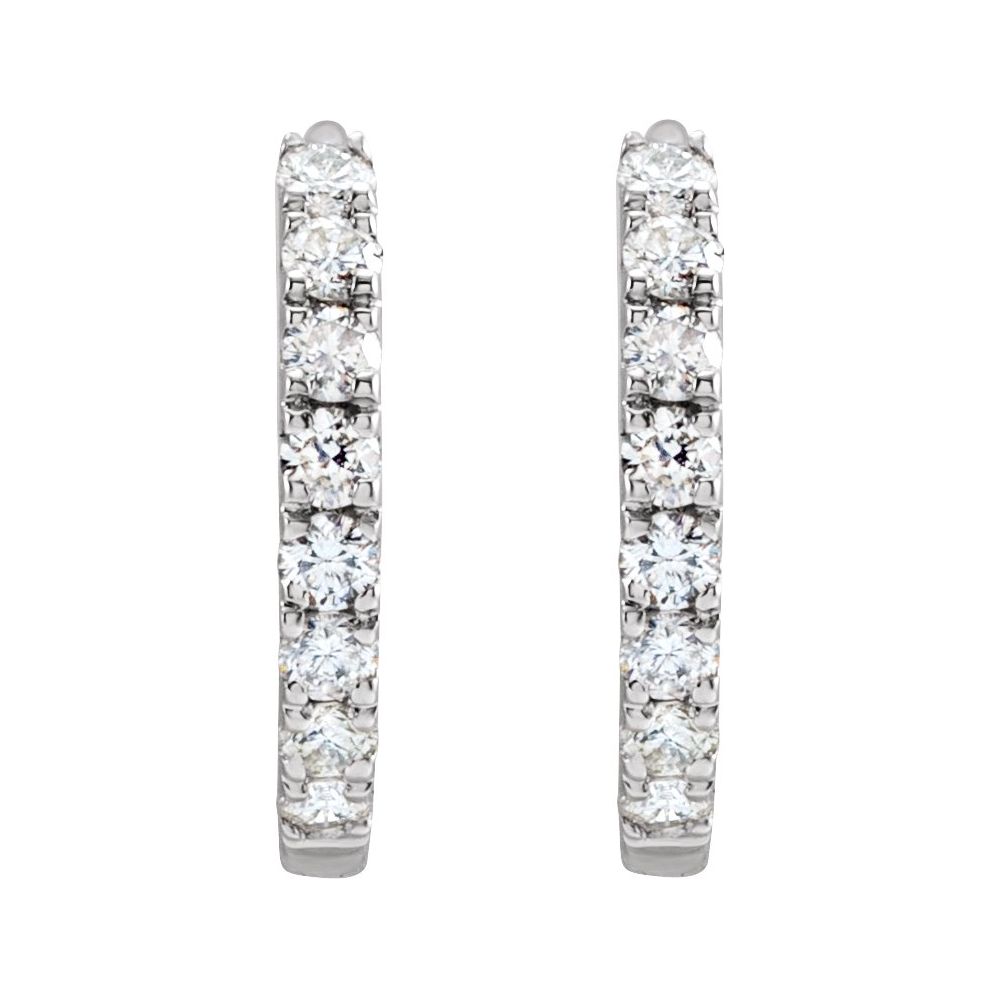 12mm diamond huggie earrings white gold 12mm diamond huggie earrings white gold