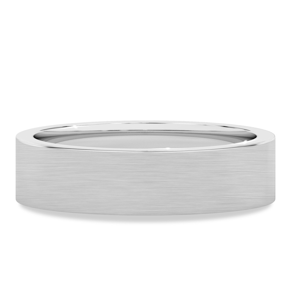 flat matte band white gold flat matte band white gold