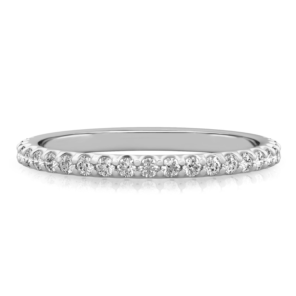 shared prong wedding band white gold shared prong wedding band in white gold