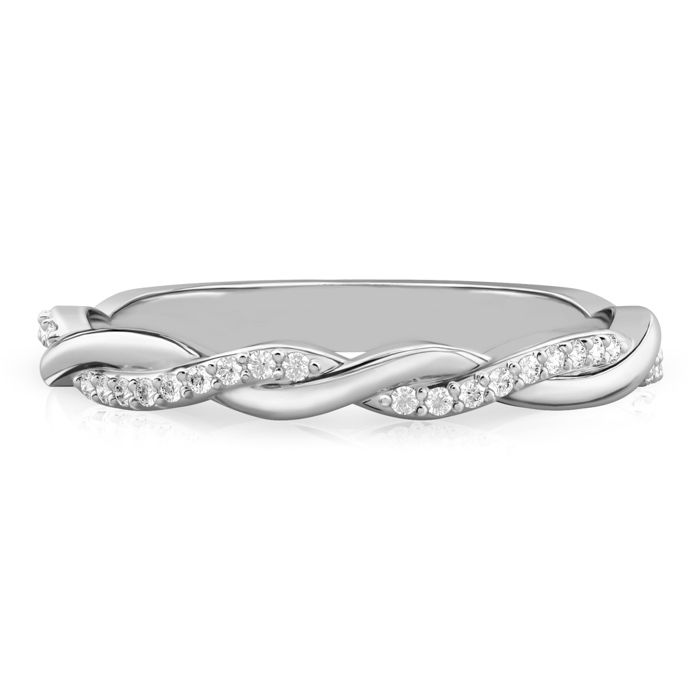 twist wedding band white gold twist wedding band in white gold